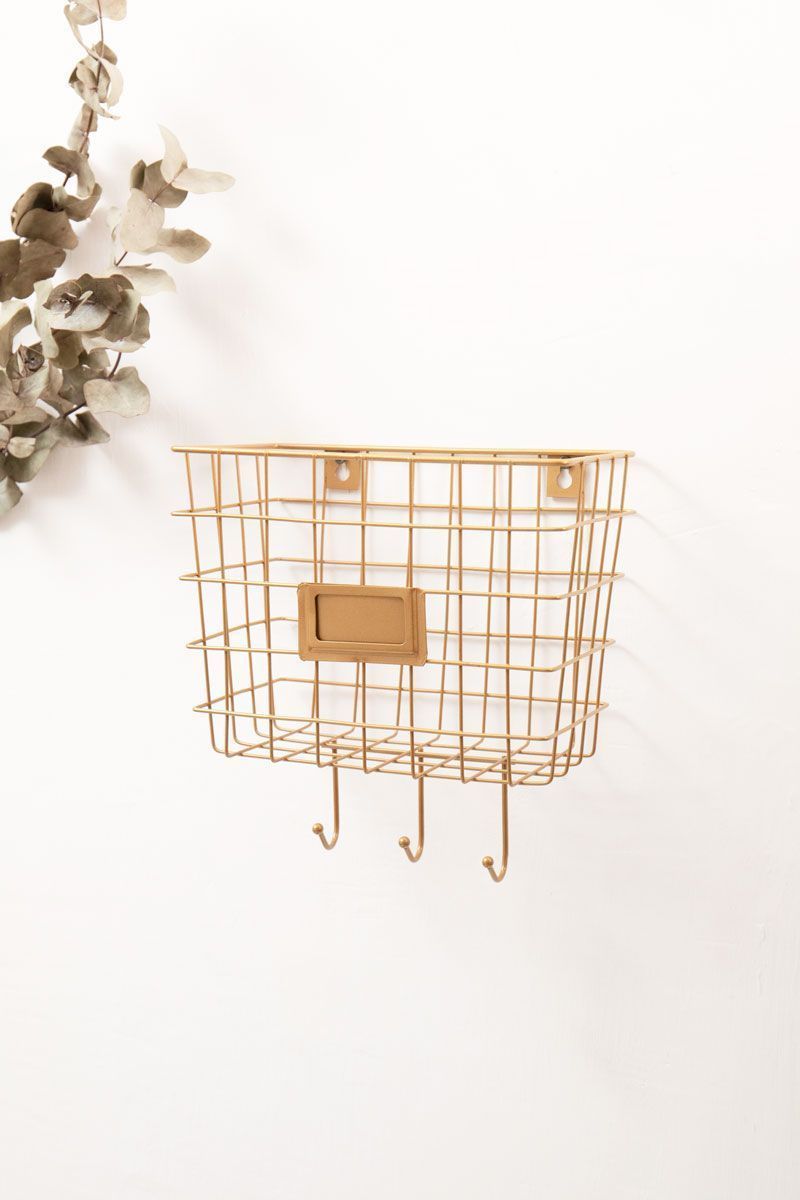 Organizador-de-Parede-Grid-Dourado