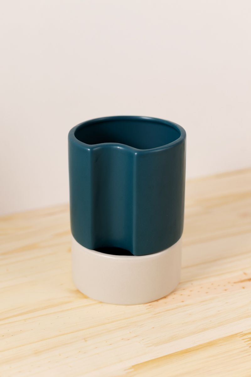Vaso-Autoirrigavel-Alto-Em-Ceramica-Azu