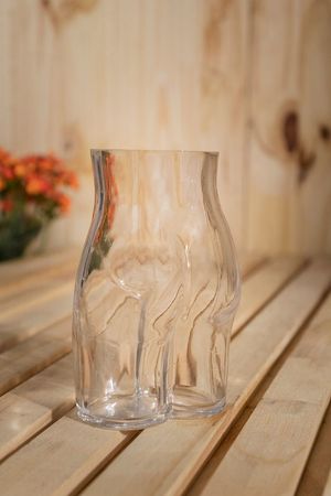 Vaso de Vidro Corpo Transparente