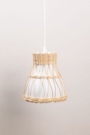 Luminaria Pendente Ceramica Branca