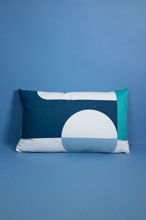 Almofada Retangular Cores Azul