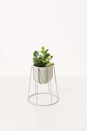 Vaso com Tripé Redondo Areia P