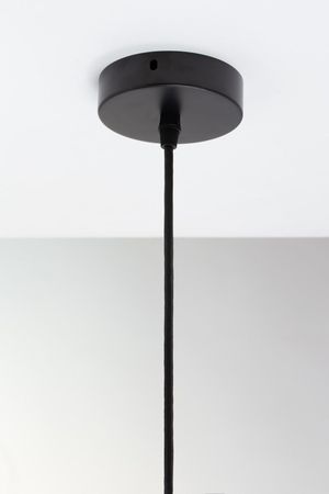 Luminária Pendente de Vidro Cinza Formas