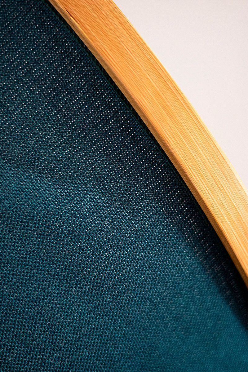 Cesto de Tecido E Bambu