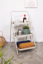 Mini Prateleira Dobravel 3 Andares Taup