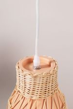 Luminaria Pendente Ceramica Rosa