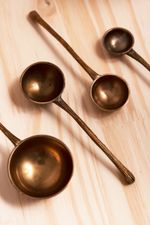 Conjunto de Colheres Medidoras Dourado